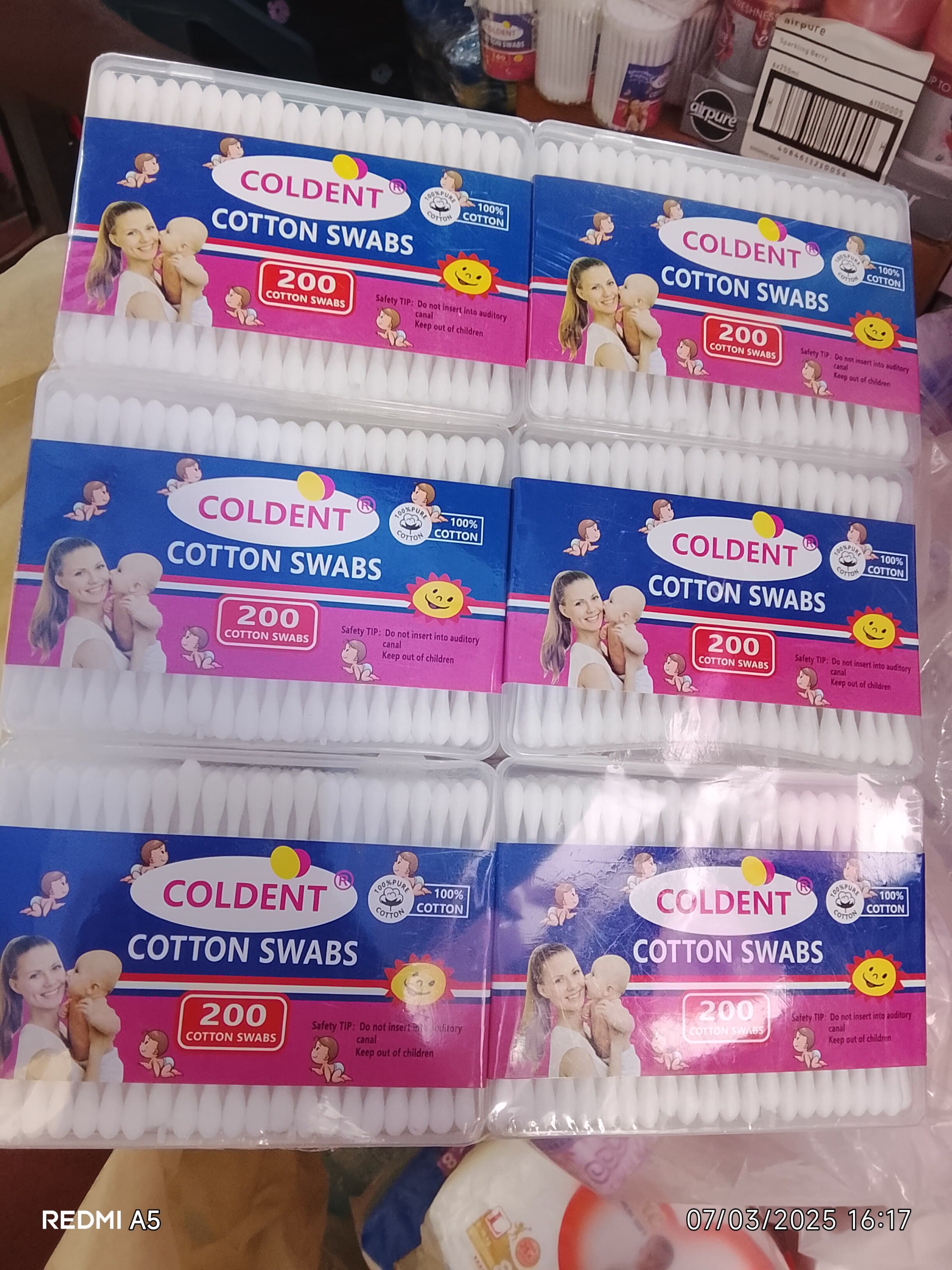 COLDENT COTTON SWABS 